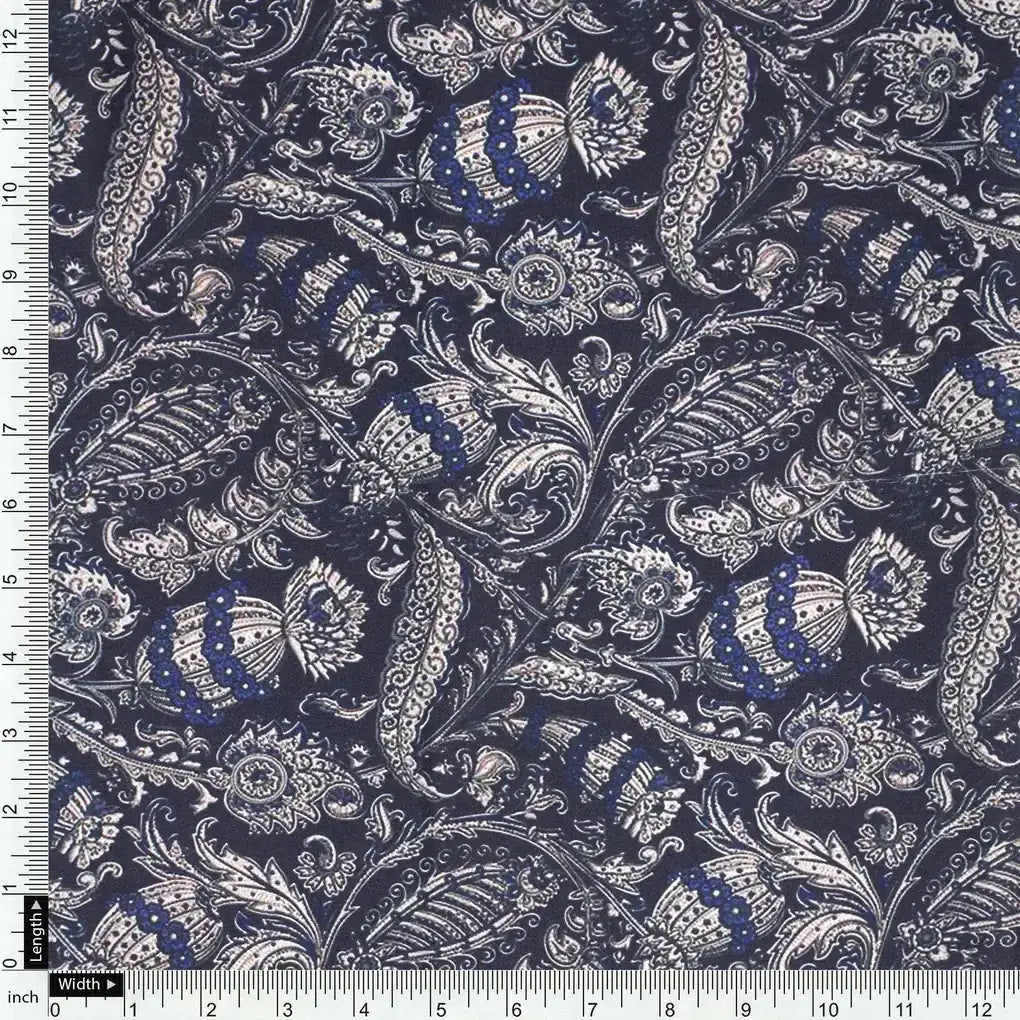 Brown Paisley Seamless Digital Printed Fabric – js 0 ma06308 110 brown paisley seamless digital printed fabric 4