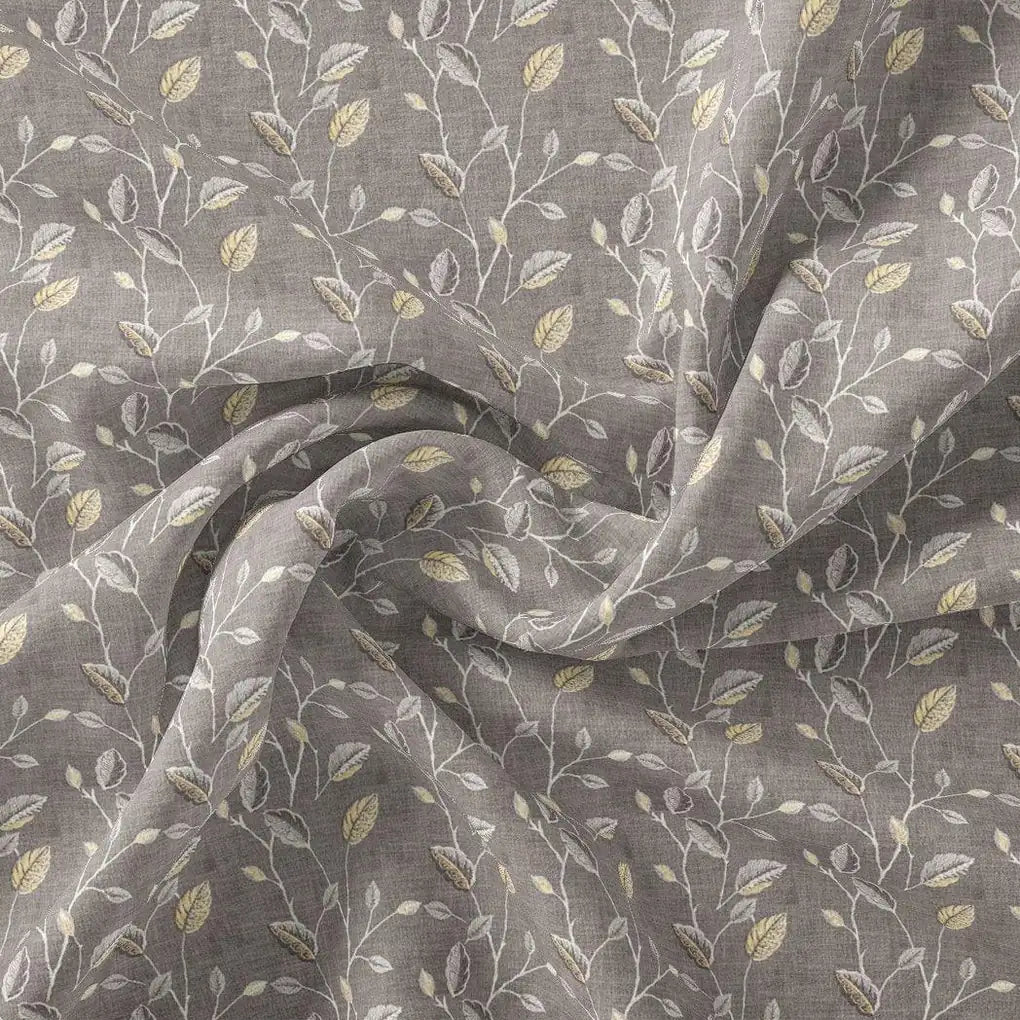 Brown Leaves With Stalk Digital Printed Fabric – js 0 ma06380 110 brown leaves with stalk digital printed fabric 1