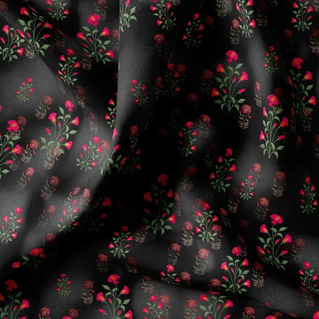 Red Flower over Black Base Difgital Printed Fabric – js 0 ma06441 110 red flower over black base difgital printed fabric 1 95531eeb c2a3 4eb8 a286 22f41d21c4f3
