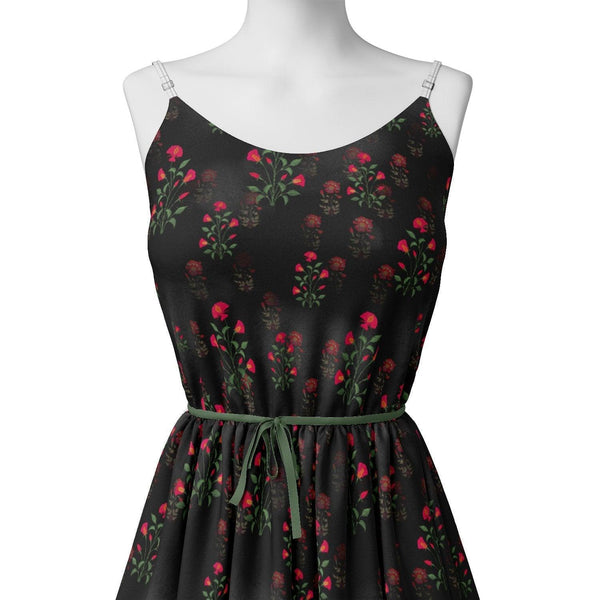 Red Flower over Black Base Difgital Printed Fabric – js 0 ma06441 110 red flower over black base difgital printed fabric 2 5c5cc82b 3a1c 4923 b40a 9eb4f299a498 - alternate view