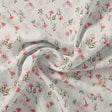 Pink Botanical Flower With Leaves Digital Printed Fabric – js 0 ma06481 110 pink botanical flower with leaves digital printed fabric 1