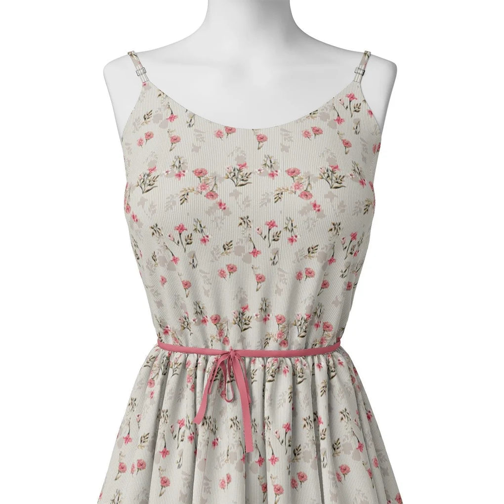 Pink Botanical Flower With Leaves Digital Printed Fabric – js 0 ma06481 110 pink botanical flower with leaves digital printed fabric 2