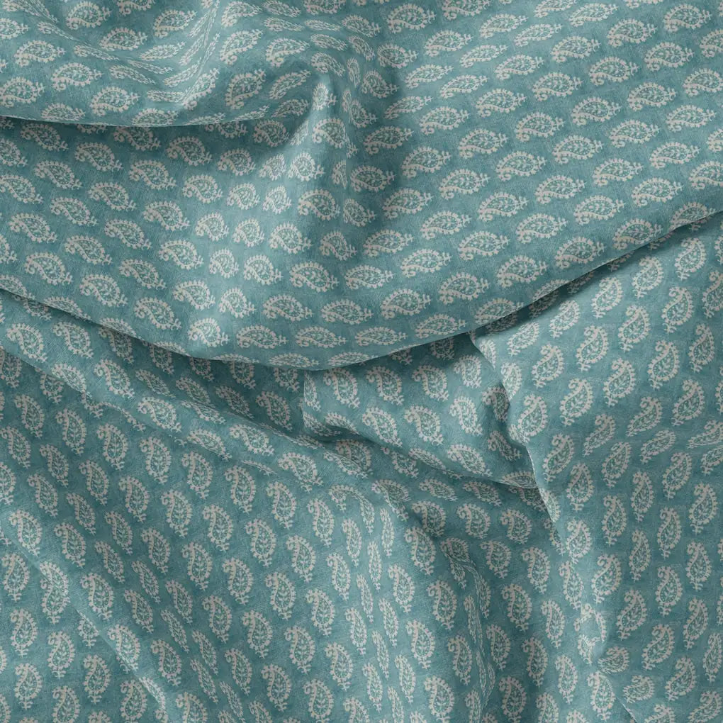 Morden Mango Leaves With Gumbo Colour Digital Printed Fabric – js 0 ma0694 110 morden mango leaves with gumbo colour digital printed fabric 3