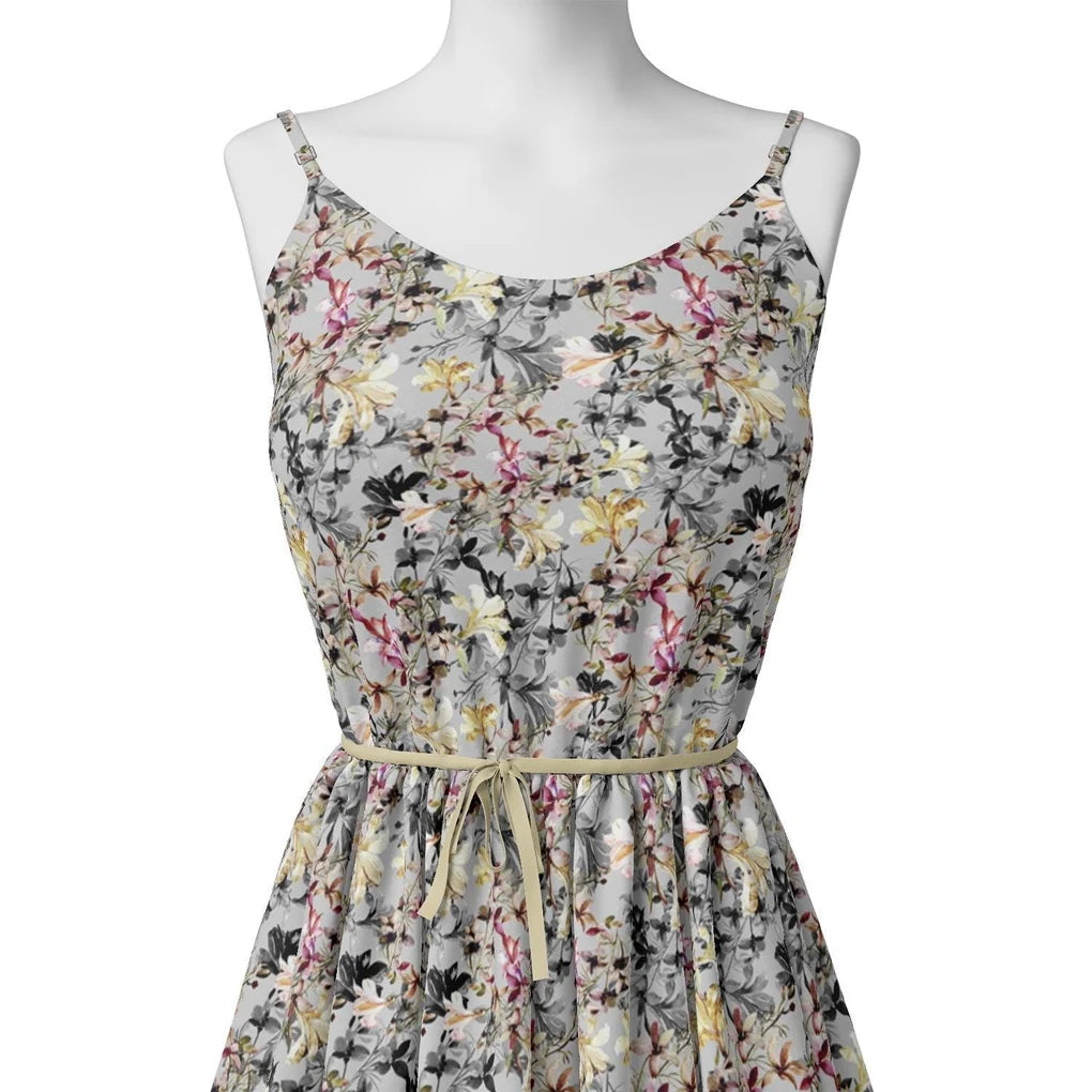 Calico Flower Yellow And Purple Floral Digital Printed Fabric – js 0 ma07184 110 calico flower yellow and purple floral digital printed fabric 2