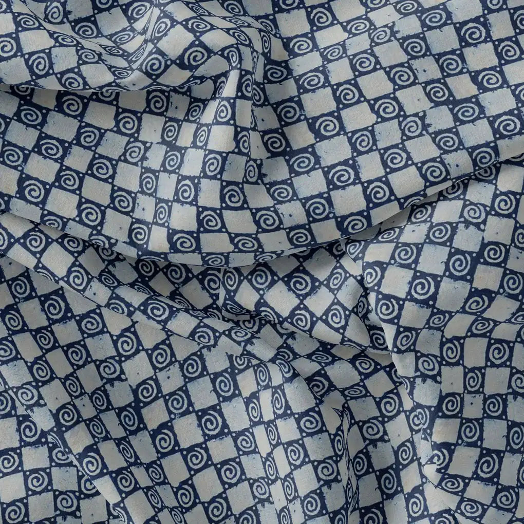 Classic Round With Checks Digital Printed Fabric – js 0 ma0846 110 classic round with checks digital printed fabric 1
