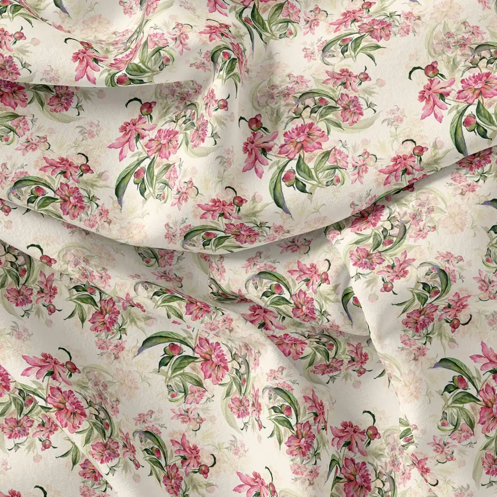 Beautiful Pink Calendula Flower Digital Printed Fabric – js 0 ma08529 110 beautiful pink calendula flower digital printed fabric 3