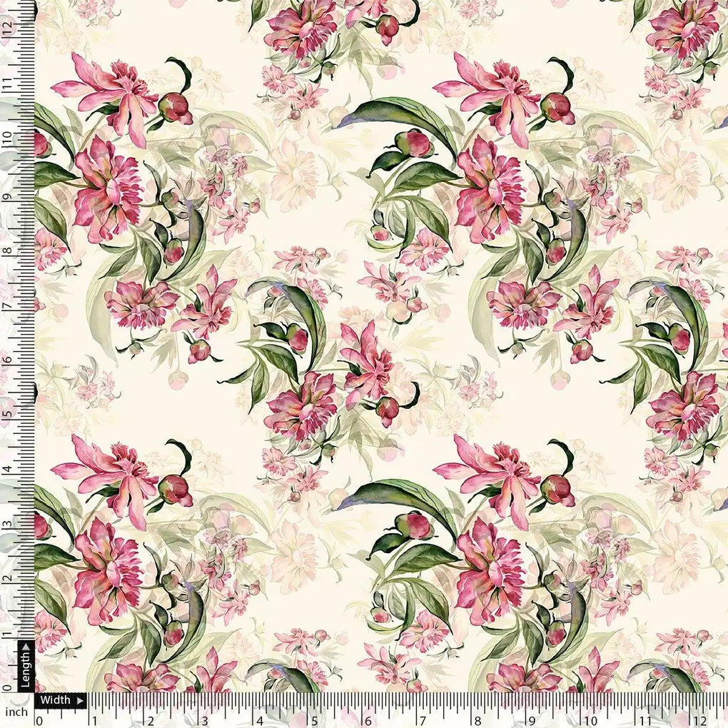 Beautiful Pink Calendula Flower Digital Printed Fabric – js 0 ma08529 110 beautiful pink calendula flower digital printed fabric 4
