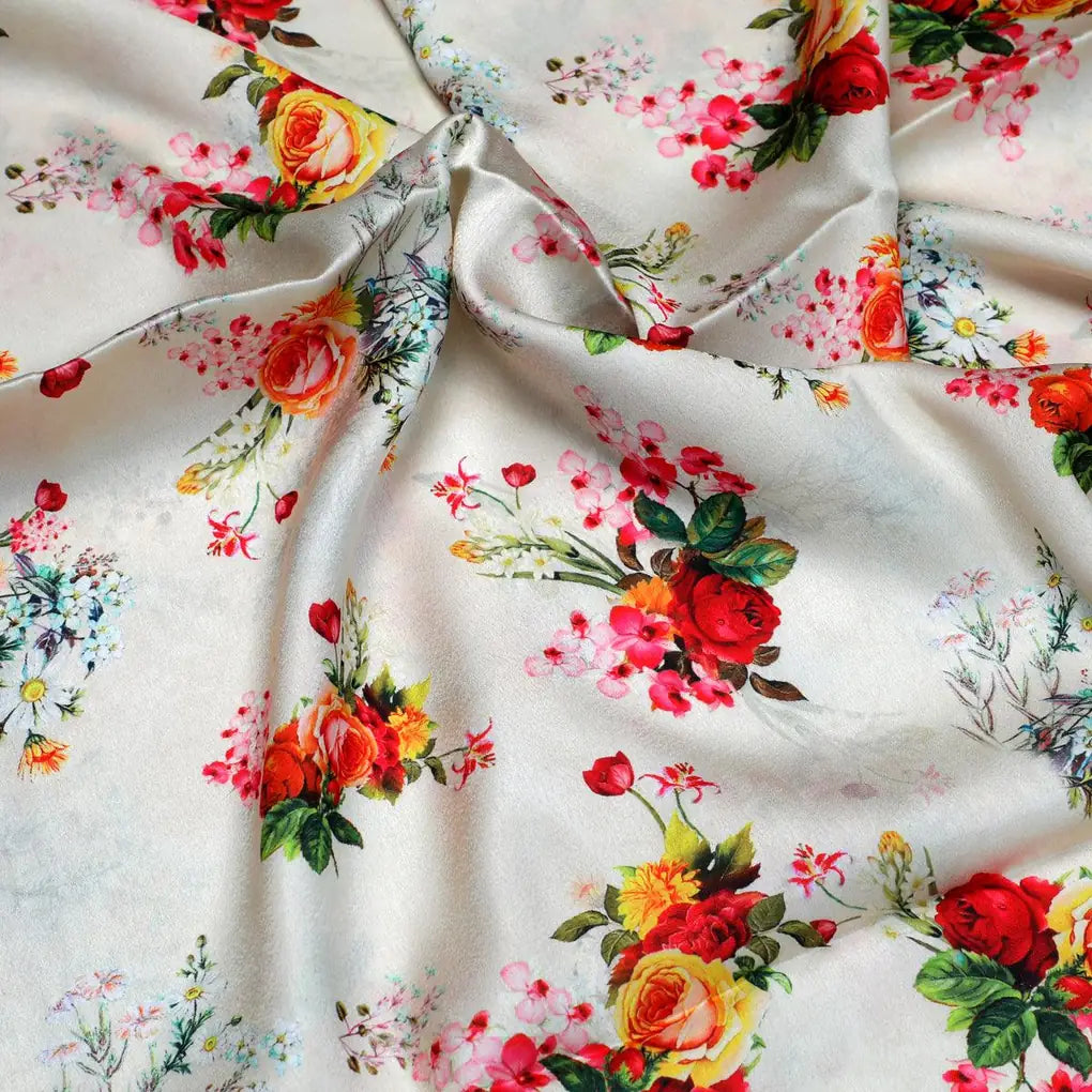 Multicolour Red And Yellow Roses Digital Printed Fabric - Japan Satin – js 0 ma08588 110 multicolour red and yellow roses digital printed fabric japan satin 3