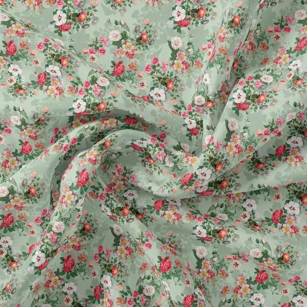 White Daisy With Red Roses Floral Digital Printed Fabric – js 0 ma08602 110 white daisy with red roses floral digital printed fabric 1