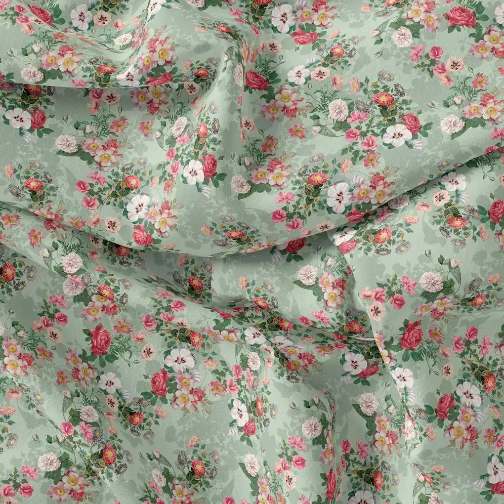 White Daisy With Red Roses Floral Digital Printed Fabric – js 0 ma08602 110 white daisy with red roses floral digital printed fabric 4