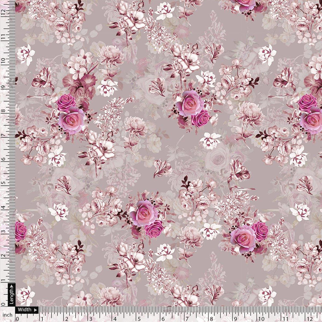 Tiny Roses Of Seamless Pattern Digital Printed Fabric - FAB VOGUE Studio®