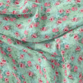 Pink Roses With Pista Background Roses Digital Printed Fabric – js 0 ma08612 110 pink roses with pista background roses digital printed fabric 4