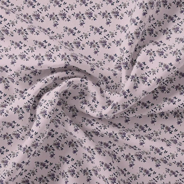Tiny Blue Leaves With Flower Digital Printed Fabric – js 0 ma08640 110 tiny blue leaves with flower digital printed fabric 1