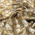 Beautiful Floral Vine Over Brown Base Digital Printed Fabric – js 0 ma09110 110 beautiful floral vine over brown base digital printed fabric 3