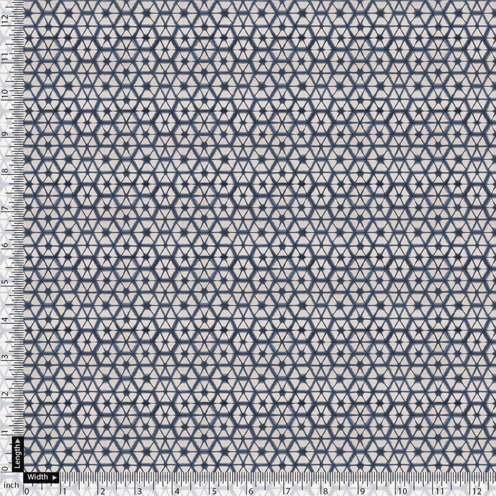Creative Morden Abstract Hexagon Digital Printed Fabric - FAB VOGUE Studio®