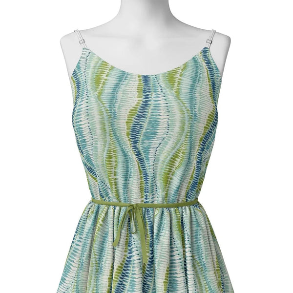 Green and Blue Leheriya Digital Printed Fabric – js 0 ma09459 110 green and blue leheriya digital printed fabric 2 - alternate view