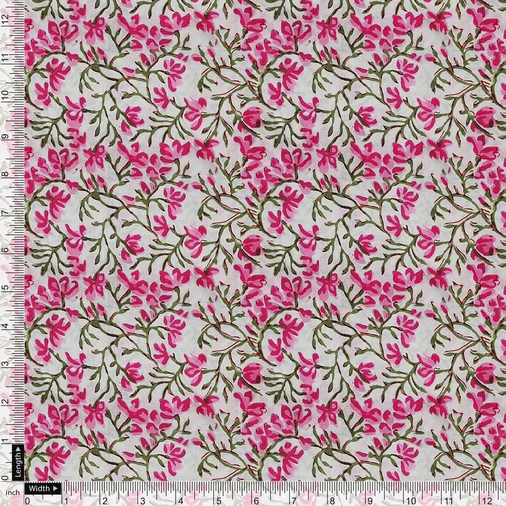 Pink Floral Ditzy Pattern Digital Printed Fabric – js 0 ma09647 110 pink floral ditzy pattern digital printed fabric 3