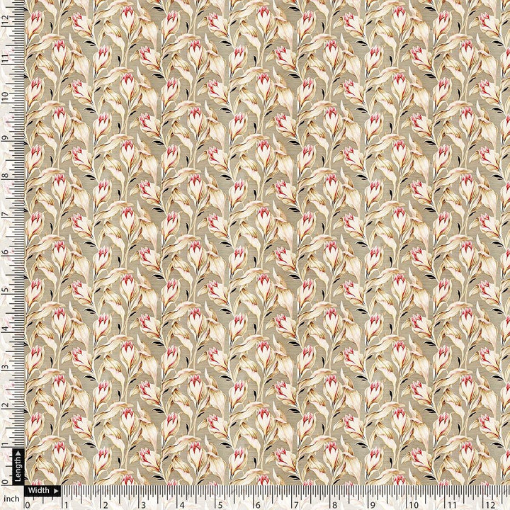 Seamless Roses Blossom Digital Printed Fabric - Japan Satin - FAB VOGUE Studio®