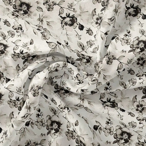 Black And White Orchid Digital Printed Fabric – js 0 ma09708 110 black and white orchid digital printed fabric 1