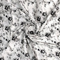 Black And White Orchid Digital Printed Fabric - Japan Satin – js 0 ma09708 110 black and white orchid digital printed fabric japan satin 1
