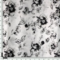 Black And White Orchid Digital Printed Fabric - Japan Satin – js 0 ma09708 110 black and white orchid digital printed fabric japan satin 4