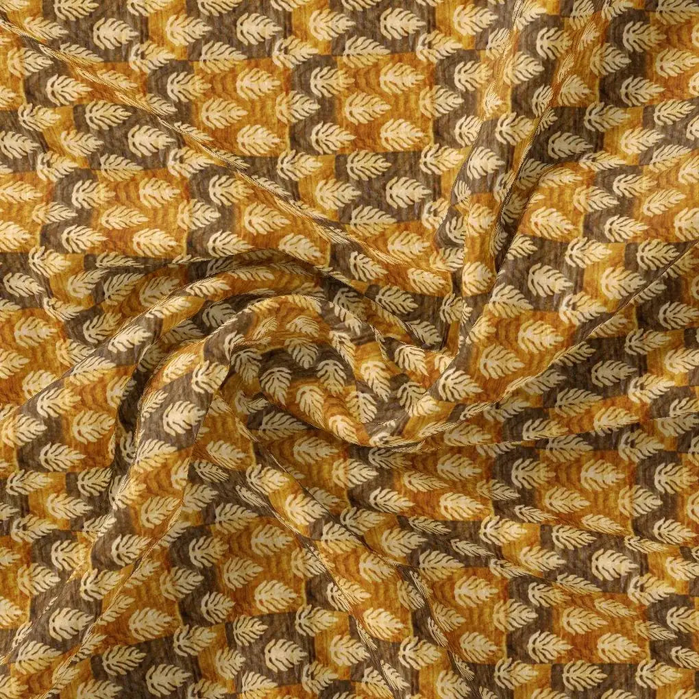 Tiny Walnut Yellow Leaves Digital Printed Fabric – js 0 ma2137 110 tiny walnut yellow leaves digital printed fabric 3