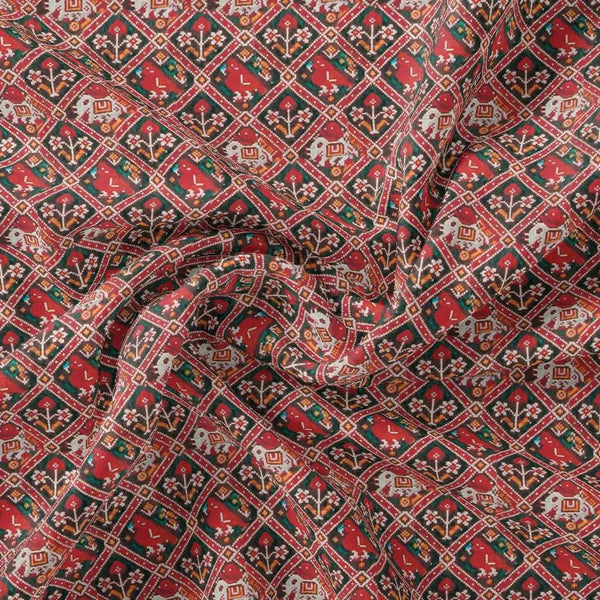 Wedding Patola Design Digital Printed Fabric – js 0 ma3544 110 wedding patola design digital printed fabric 1