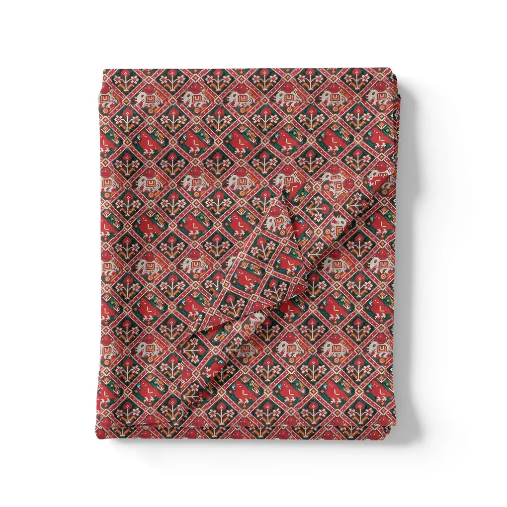 Wedding Patola Design Digital Printed Fabric – js 0 ma3544 110 wedding patola design digital printed fabric 3