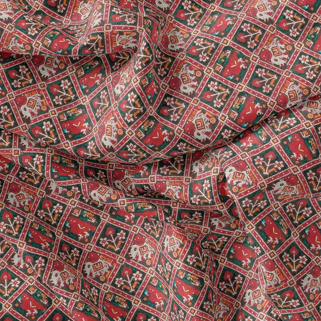 Wedding Patola Design Digital Printed Fabric – js 0 ma3544 110 wedding patola design digital printed fabric 4