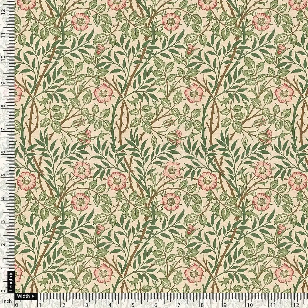 Western Flowers Small Leaves Digital Printed Fabric – js 0 ta 05994 110 western flowers small leaves digital printed fabric 4