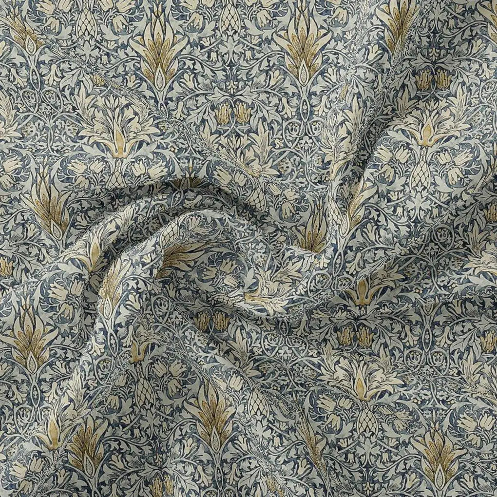 Damask Patterns On Yukon Gold Digital Printed Fabric – js 0 ta 05997p2 110 damask patterns on yukon gold digital printed fabric 1