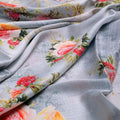 Bright Vintage Pink With Orange Rose Digital Printed Fabric - Japan Satin – js 0 ta 06446 110 bright vintage pink with orange rose digital printed fabric japan satin 1