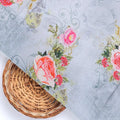 Bright Vintage Pink With Orange Rose Digital Printed Fabric - Japan Satin – js 0 ta 06446 110 bright vintage pink with orange rose digital printed fabric japan satin 3