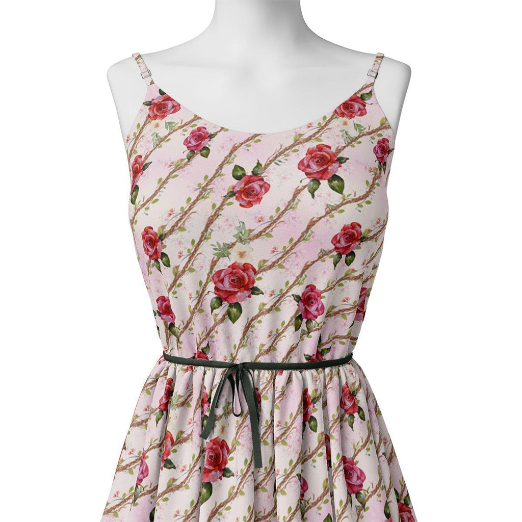 Autumnal Red Roses With Leaves Digital Printed Fabric – js 0 ta 06478 110 autumnal red roses with leaves digital printed fabric 2