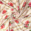 Autumnal Red Roses With Leaves Digital Printed Fabric - Japan Satin – js 0 ta 06478 110 autumnal red roses with leaves digital printed fabric japan satin 1