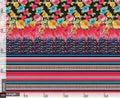 Stripes With Flower Digital Printed Fabric – js 0 ta0008 110 stripes with flower digital printed fabric 2