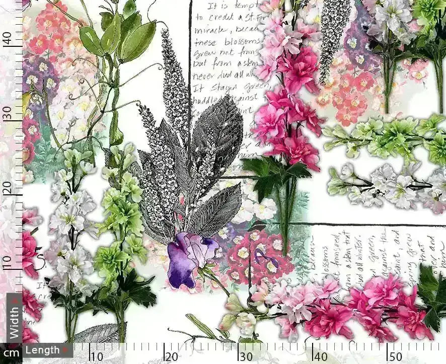 Typographic Floral Repeat Digital Printed Fabric – js 0 ta0014 110 typographic floral repeat digital printed fabric 2