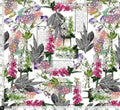 Typographic Floral Repeat Digital Printed Fabric – js 0 ta0014 110 typographic floral repeat digital printed fabric 3