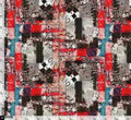 Red And Grey Square Block Repeat Digital Printed Fabric – js 0 ta0018 110 red and grey square block repeat digital printed fabric 3