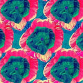 Pink And Rama Green Flower Patch – js 0 ta0032 110 pink and rama green flower patch 1