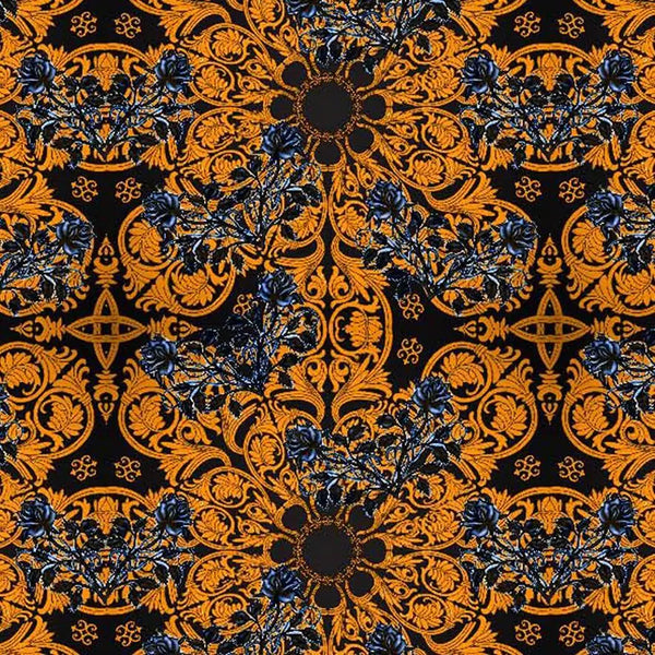 Yellow Stylized Motif Digtal Printed Fabric – js 0 ta0058 110 yellow stylized motif digtal printed fabric 1