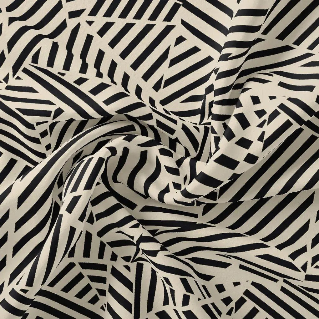 Attractive Black Strips With Bone Colour Digital Printed Fabric – js 0 ta0078 110 attractive black strips with bone colour digital printed fabric 1