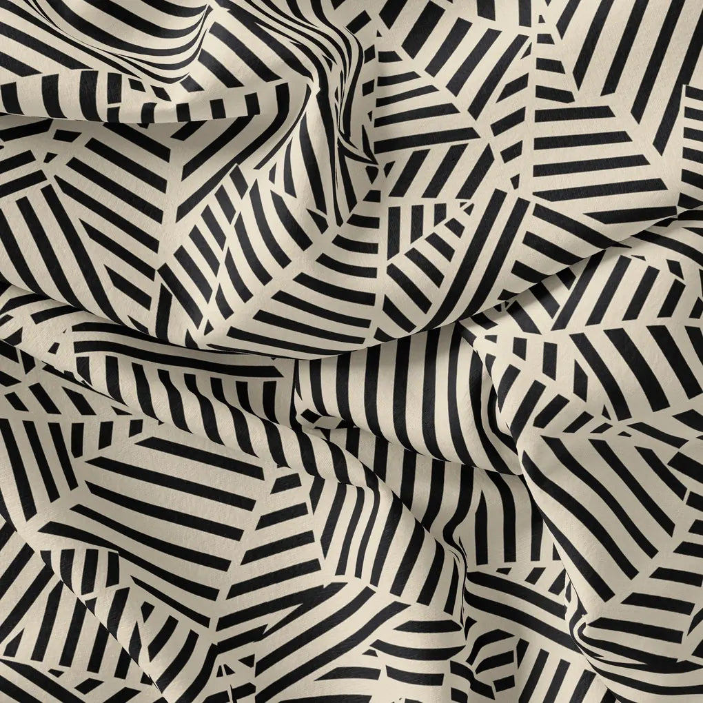 Attractive Black Strips With Bone Colour Digital Printed Fabric – js 0 ta0078 110 attractive black strips with bone colour digital printed fabric 2