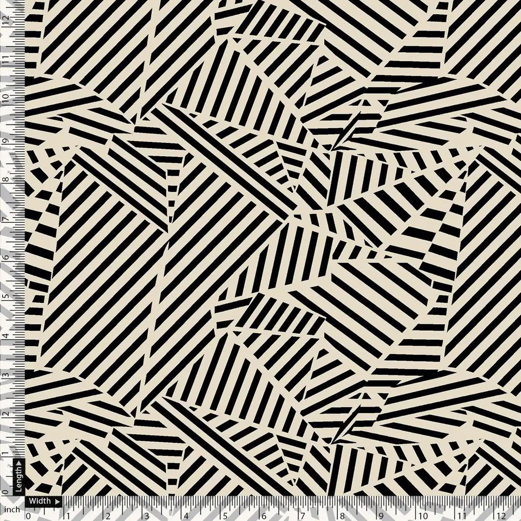 Attractive Black Strips With Bone Colour Digital Printed Fabric – js 0 ta0078 110 attractive black strips with bone colour digital printed fabric 3