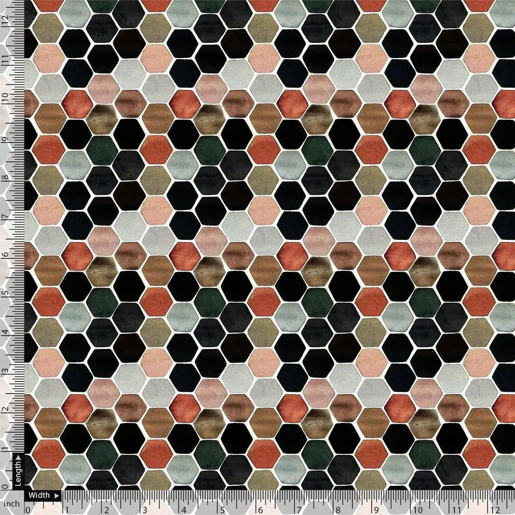 Seamless Hexagon Rainbow Pattern Digital Printed Fabric – js 0 ta0081 110 seamless hexagon rainbow pattern digital printed fabric 4