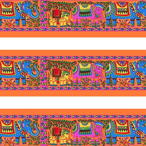 Traditional Elephant Motif - FAB VOGUE Studio®