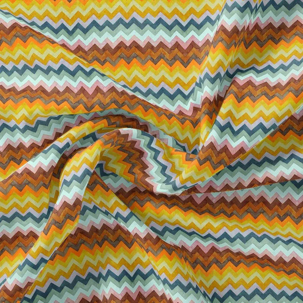 Classic Zigzag Multicolour Waves Digital Printed Fabric – js 0 ta0085 110 classic zigzag multicolour waves digital printed fabric 1