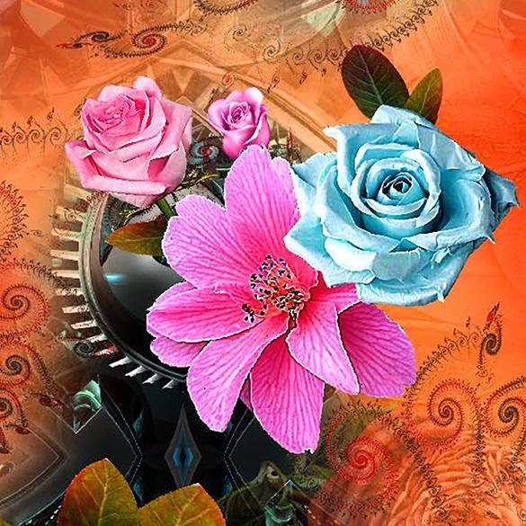 Pink And Orange Flowers Bunch – js 0 ta0088 110 pink and orange flowers bunch 1