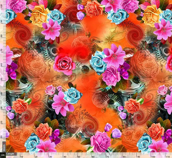 Pink And Orange Flowers Bunch – js 0 ta0088 110 pink and orange flowers bunch 2 - alternate view