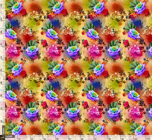 Violet Flower With Pink Flower Bunch – js 0 ta0089 110 violet flower with pink flower bunch 2 - alternate view